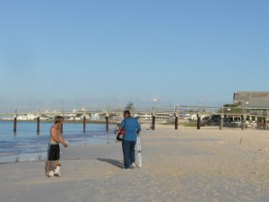 brown's_beach Beach close to the B'dos. Hilton Hotel