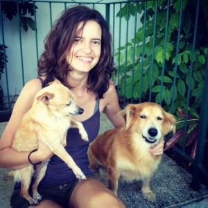 Jenny donates to RSPCA in Barbados